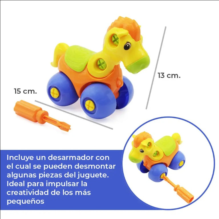 Educational Buildable Rocking Horse Toy For Kids