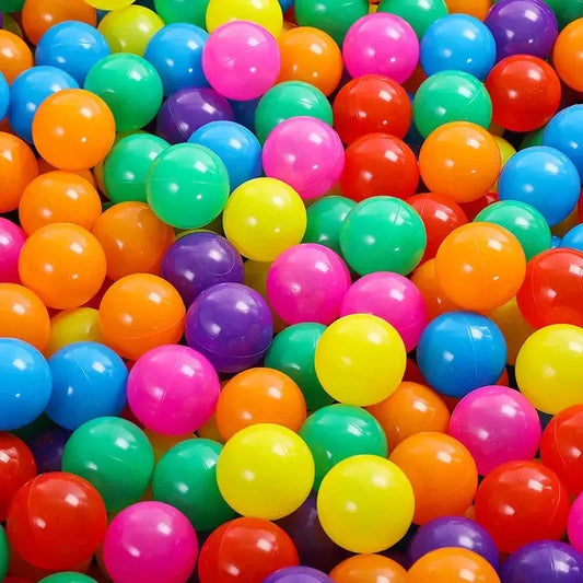 48PCS Colorful Air Wave Balls Pool Water Children Fun Toys Free Squeezing Outdoor Sports Balls Environmental Air Balloons